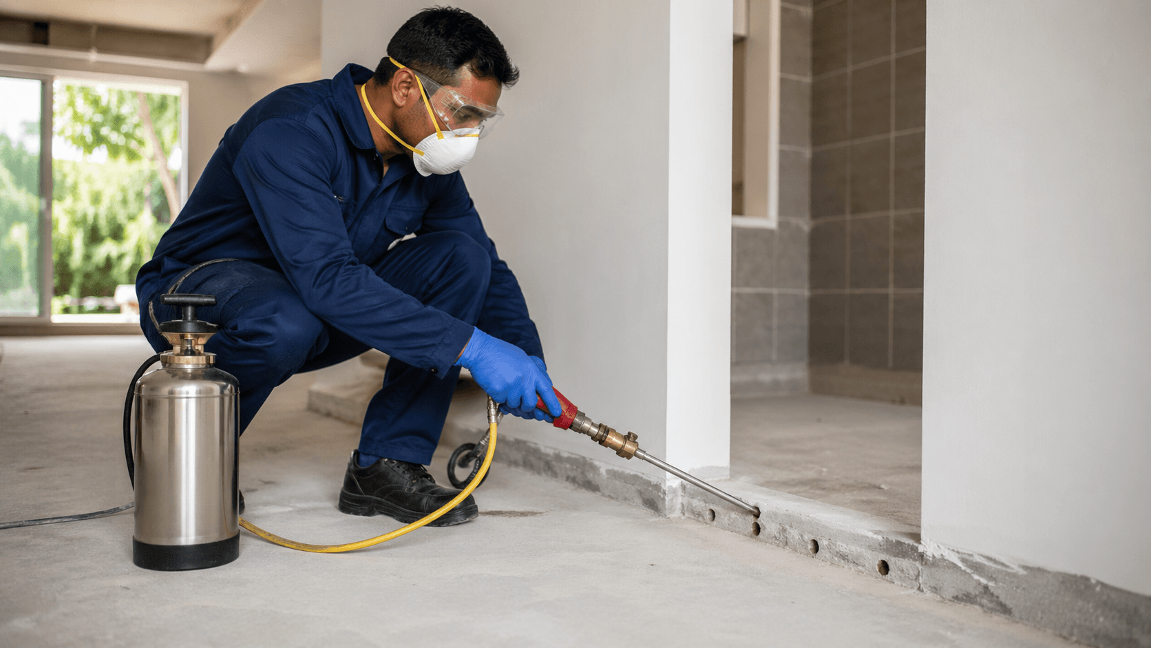 Post-construction termite treatment service